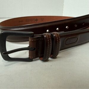 Columbia Men's Dark Brown Leather Belt